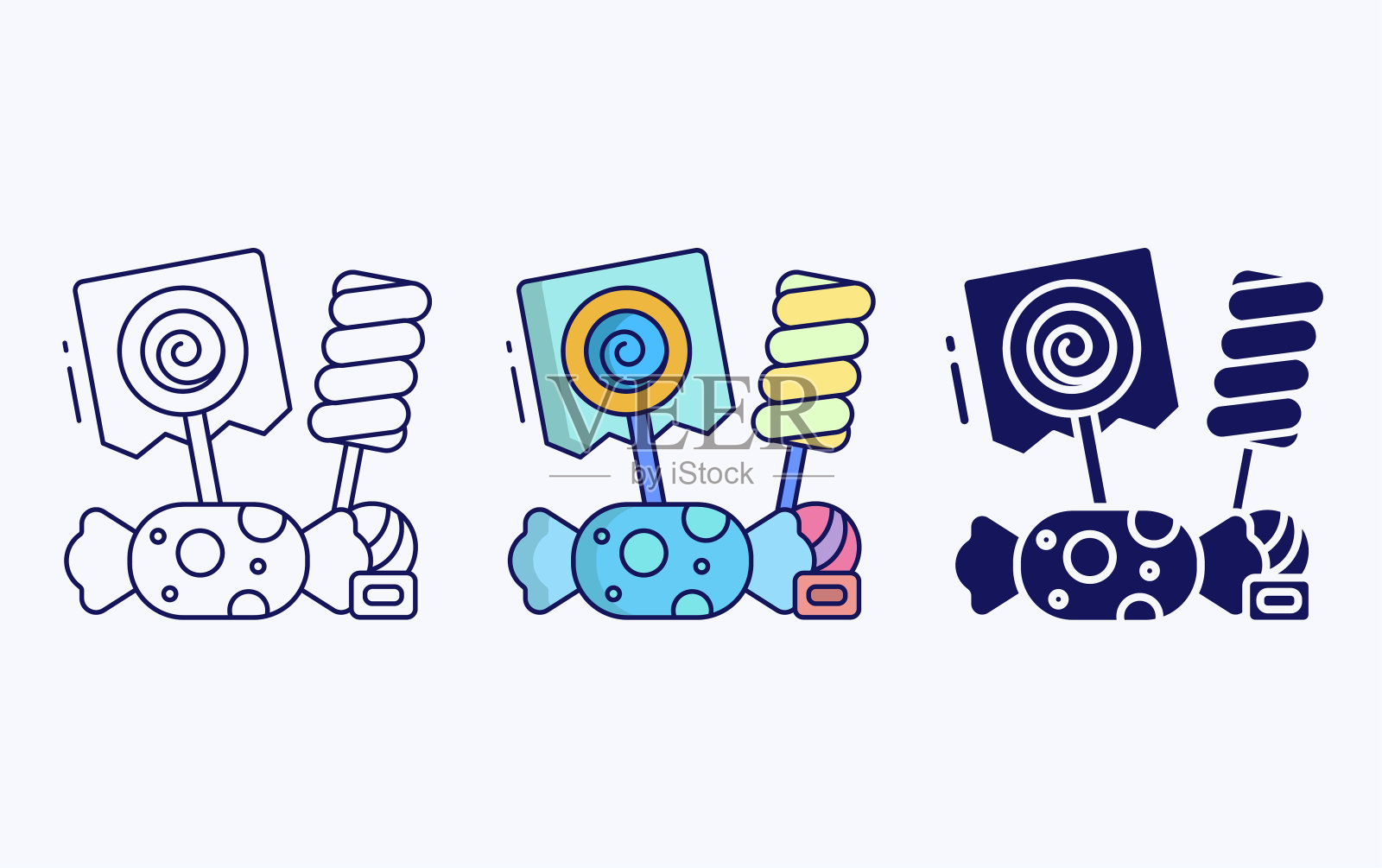 棒棒糖糖插图图标插画图片素材