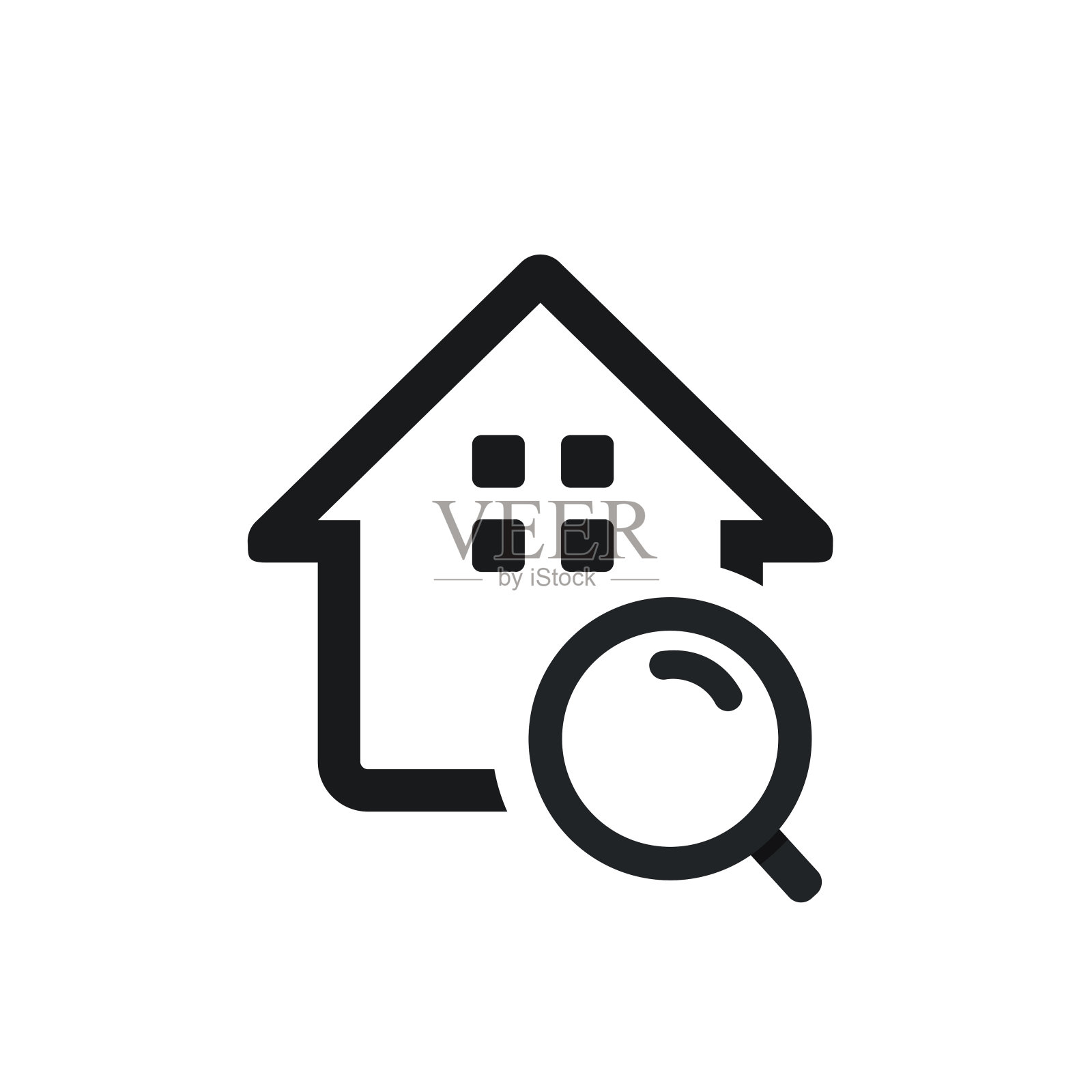 主页搜索图标。说明向量插画图片素材