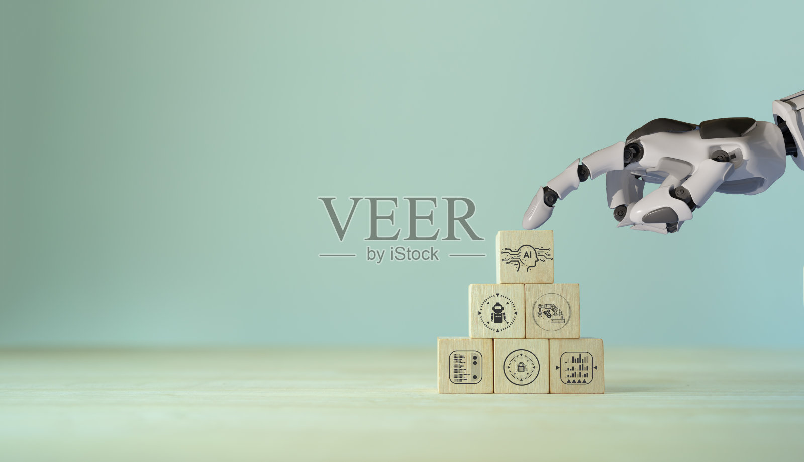 人工智能创新。人工智能的采用和运营支持。人工智能与数字大脑，预测分析，数据分析。电子的想法。Neuronet，深度机器学习概念。照片摄影图片