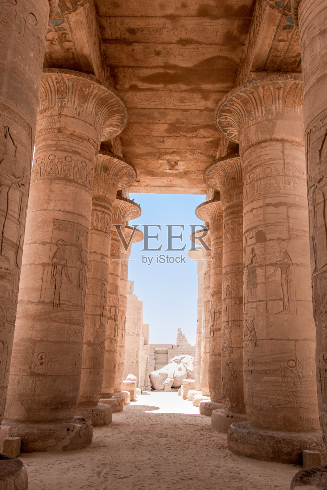 埃及底比斯墓地拉美西斯神庙照片摄影图片