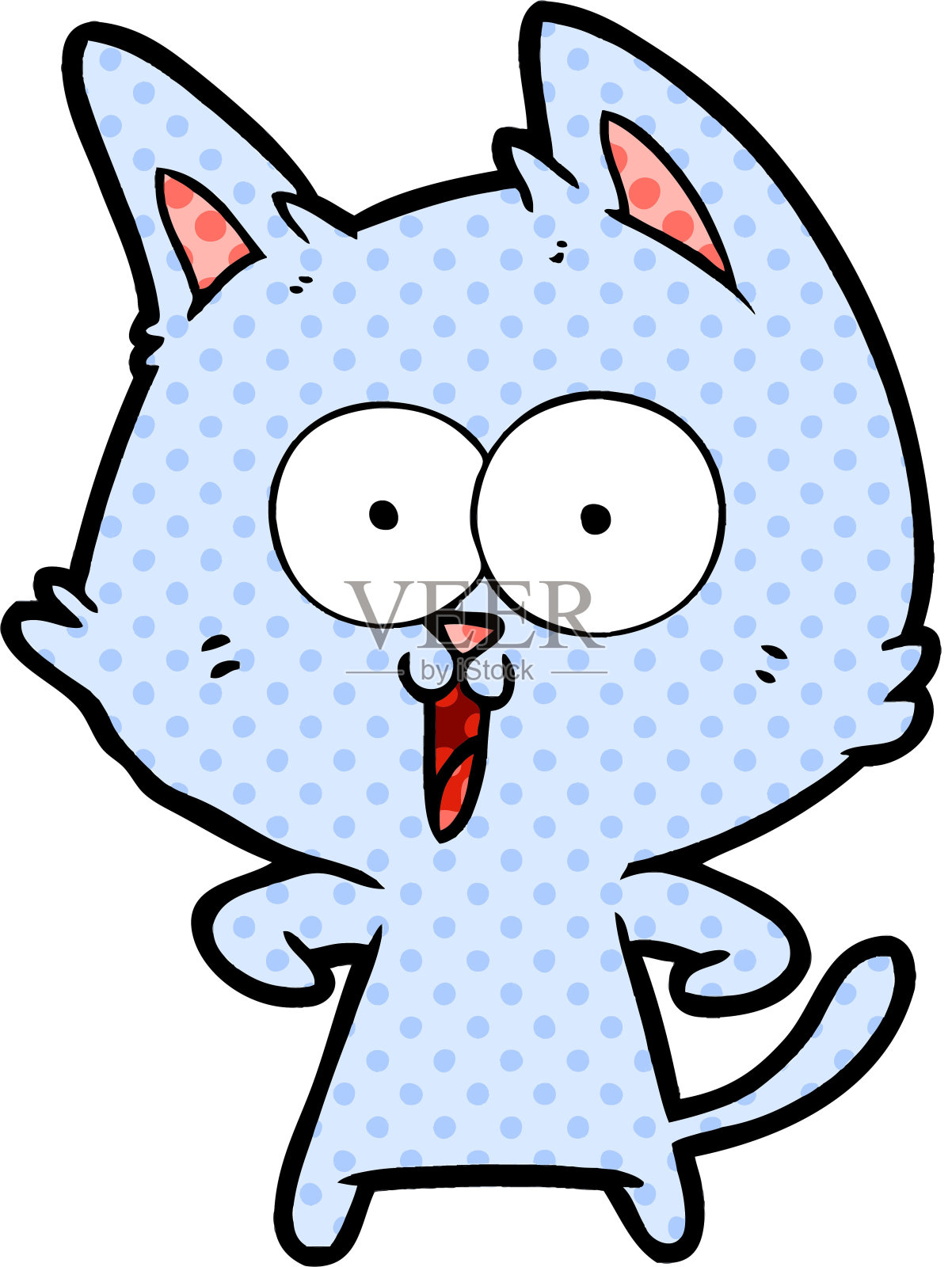 有趣的卡通猫设计元素图片