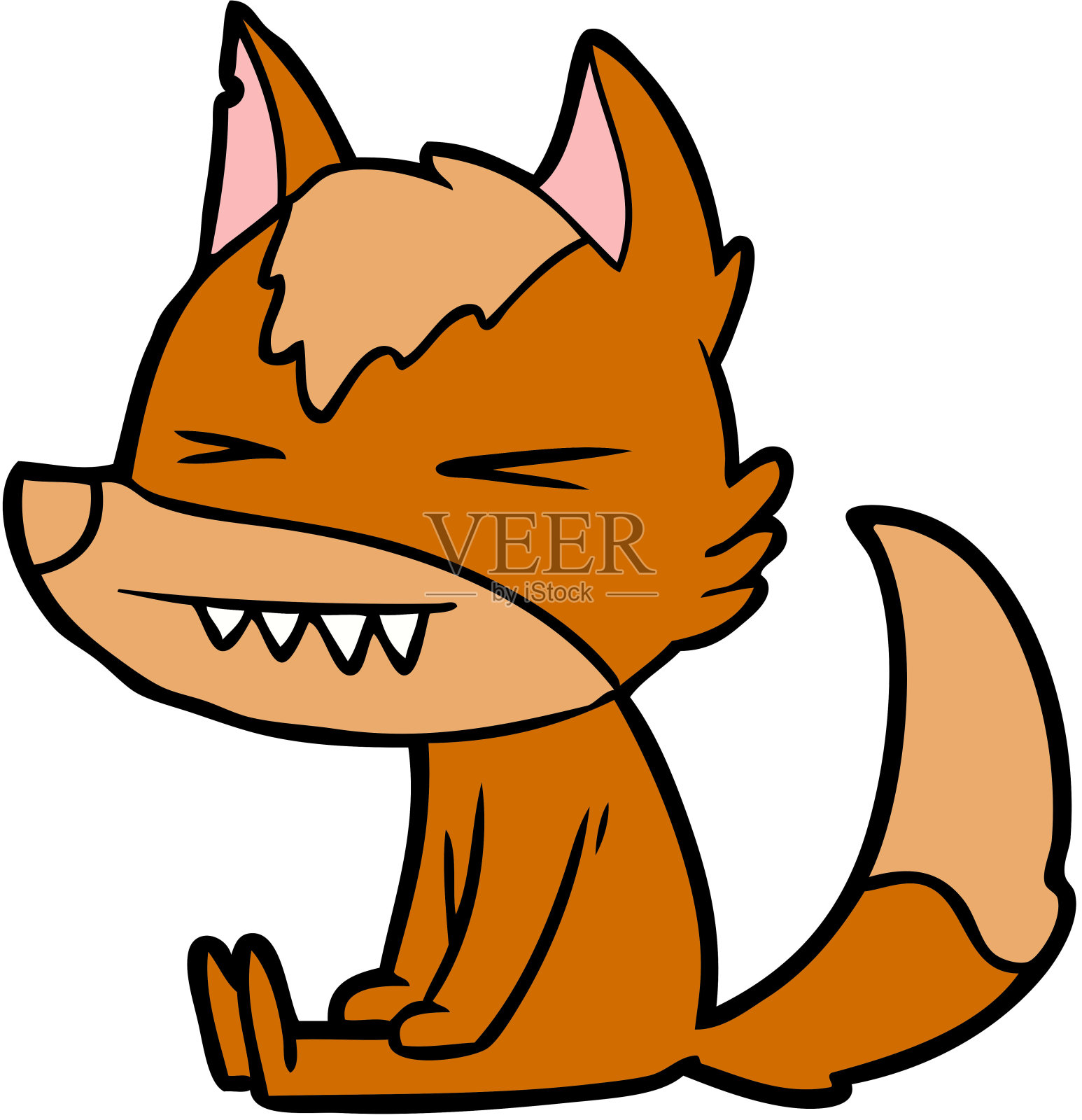 福克斯卡通人物插画图片素材