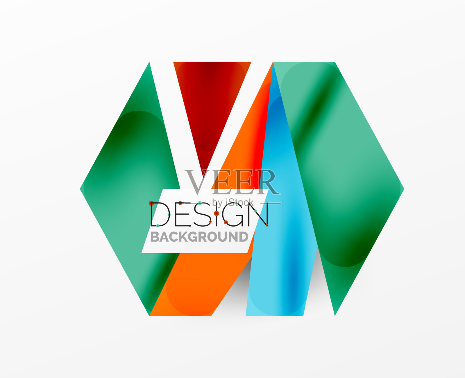 背景抽象重叠形状最小插画图片素材