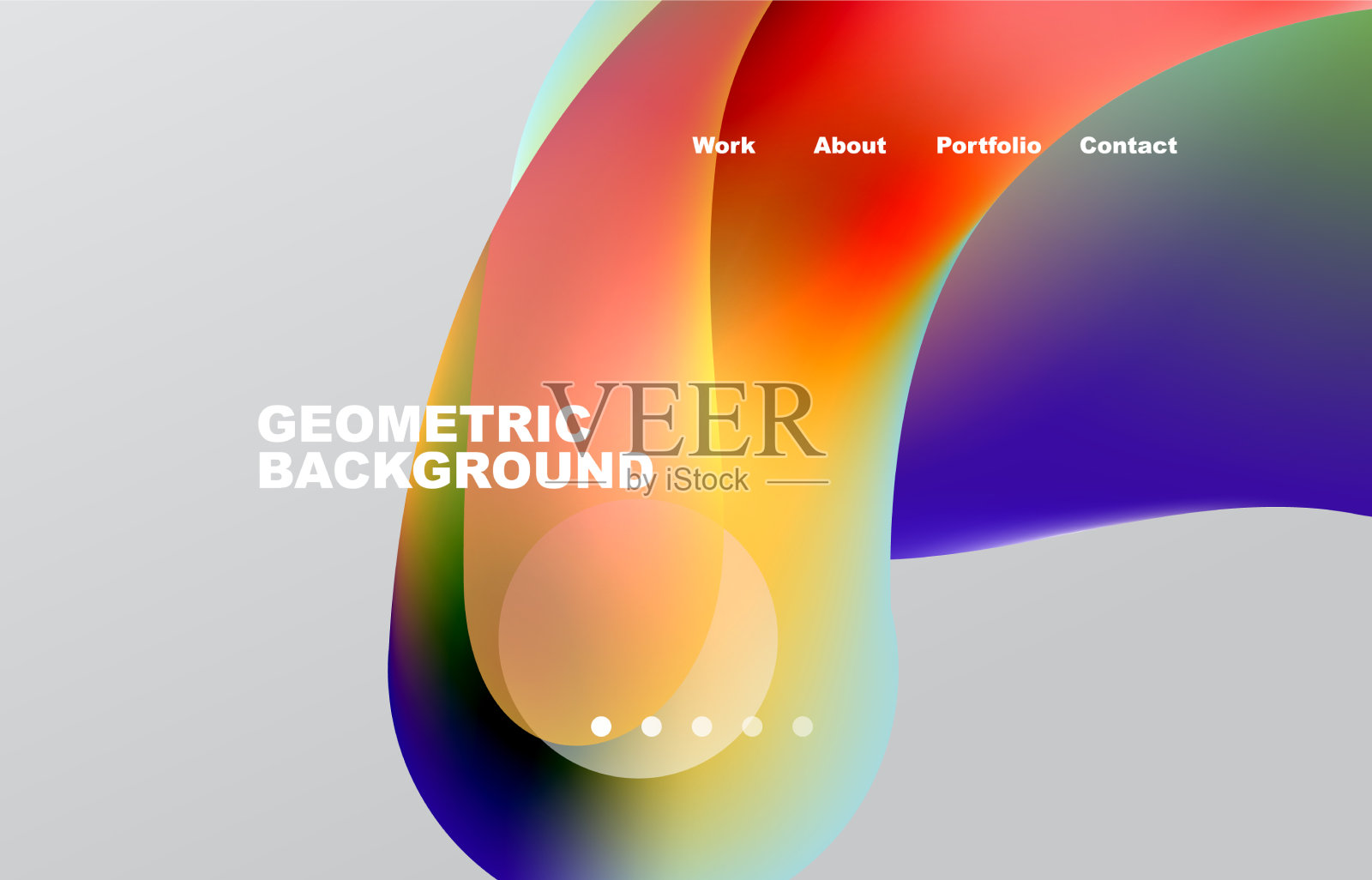 抽象的液体背景为您的登录页插画图片素材