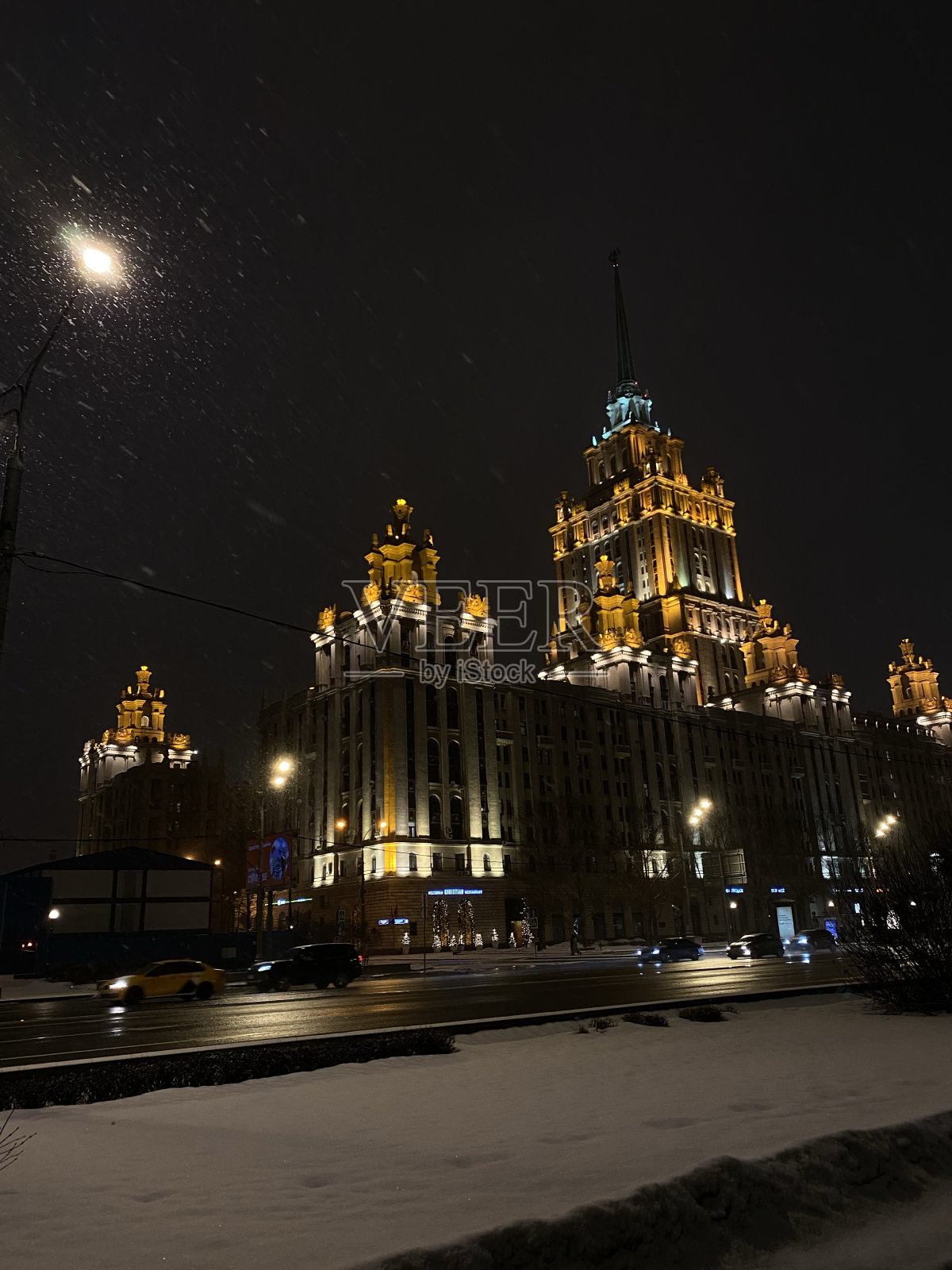 莫斯科的街道照片摄影图片