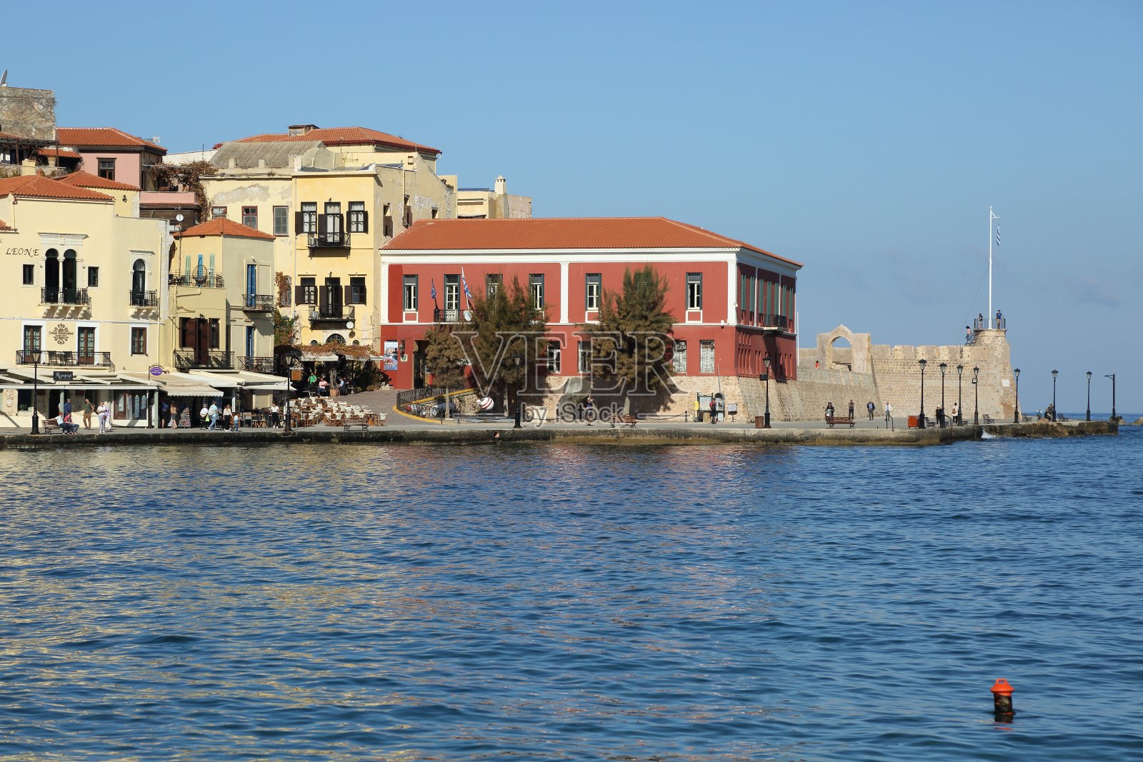 查尼亚，希腊的城市。照片摄影图片