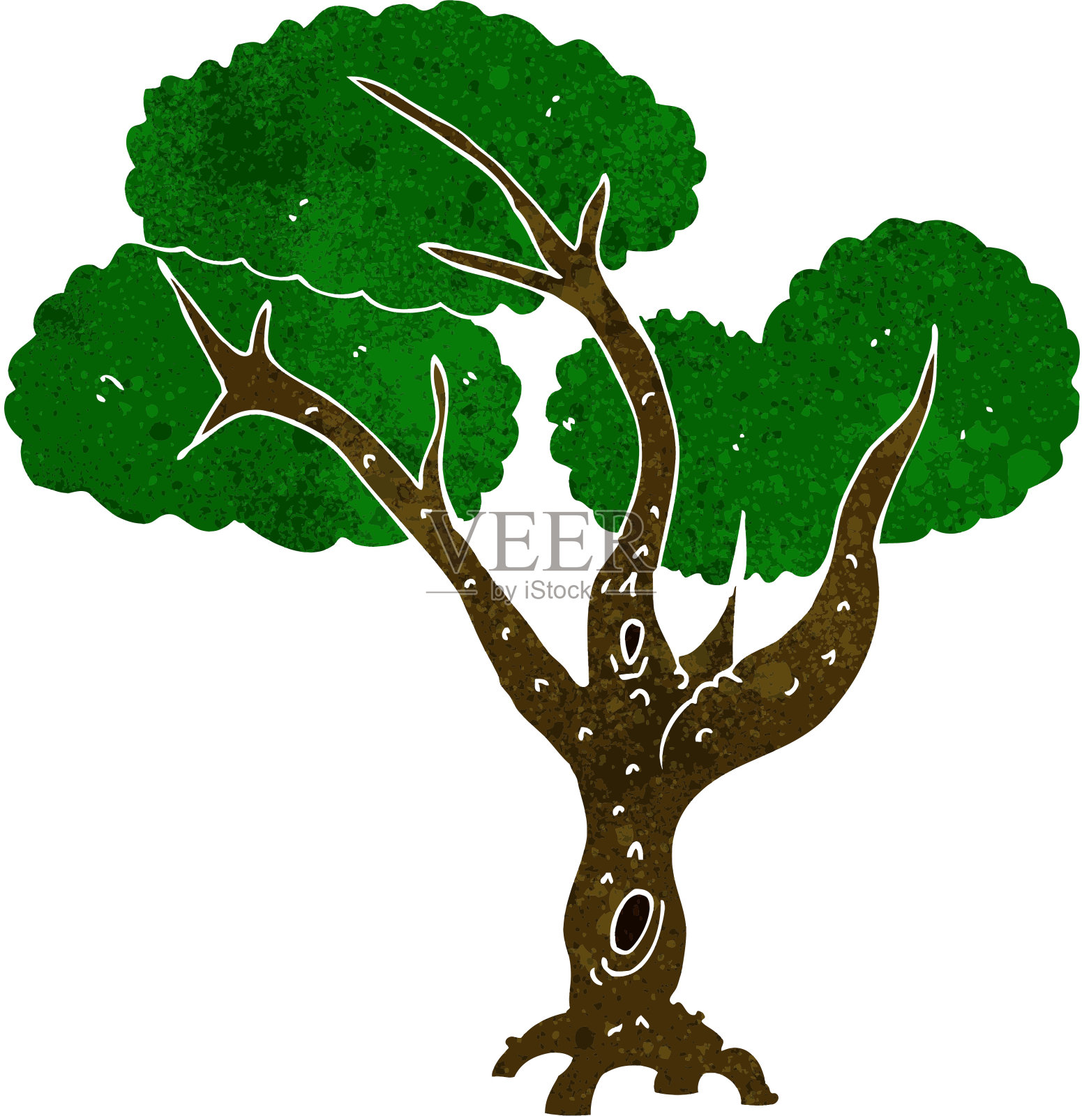 卡通树插画图片素材