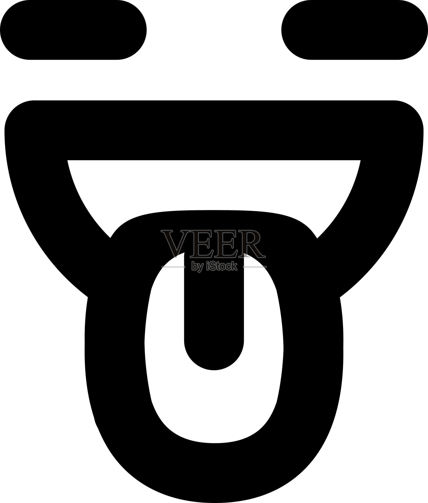 快乐享受脸图标插画图片素材