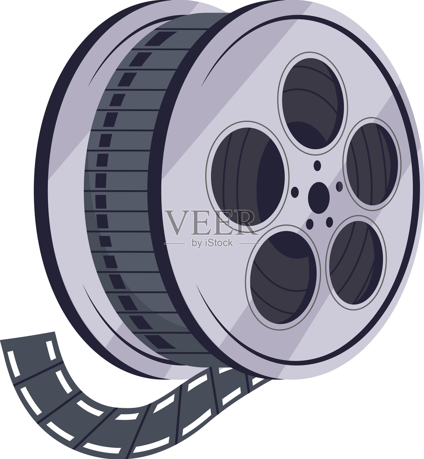 电影胶片卷轴设计元素图片