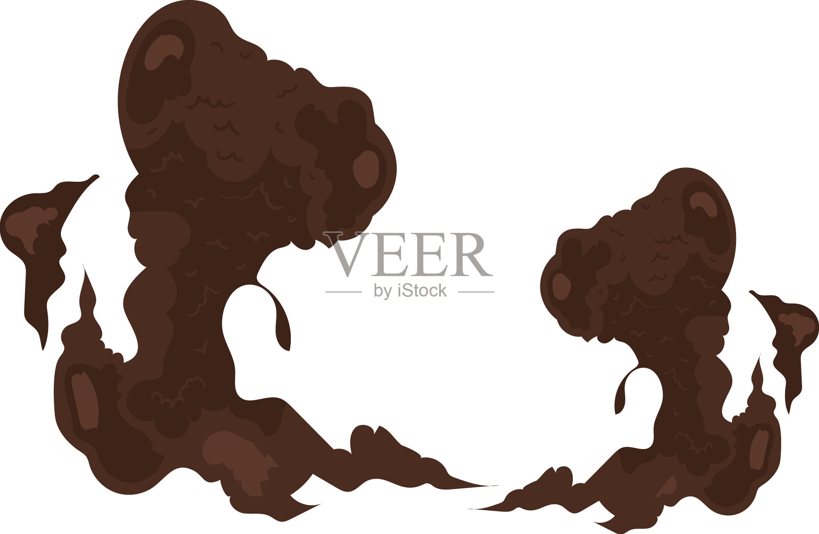 烟雾爆炸图标设计元素图片