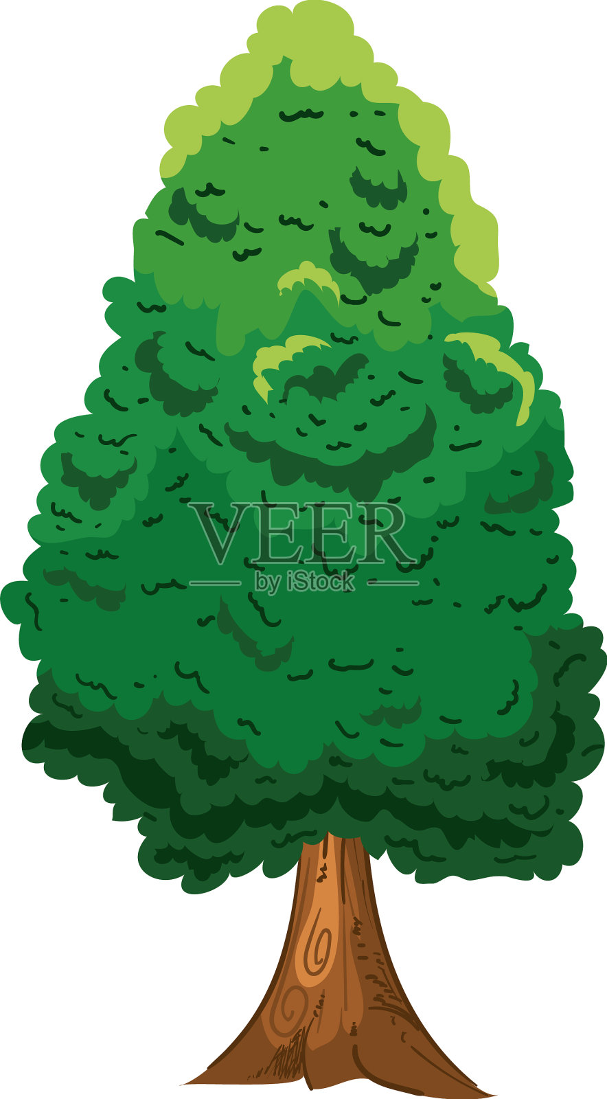 Frondy树图标设计元素图片