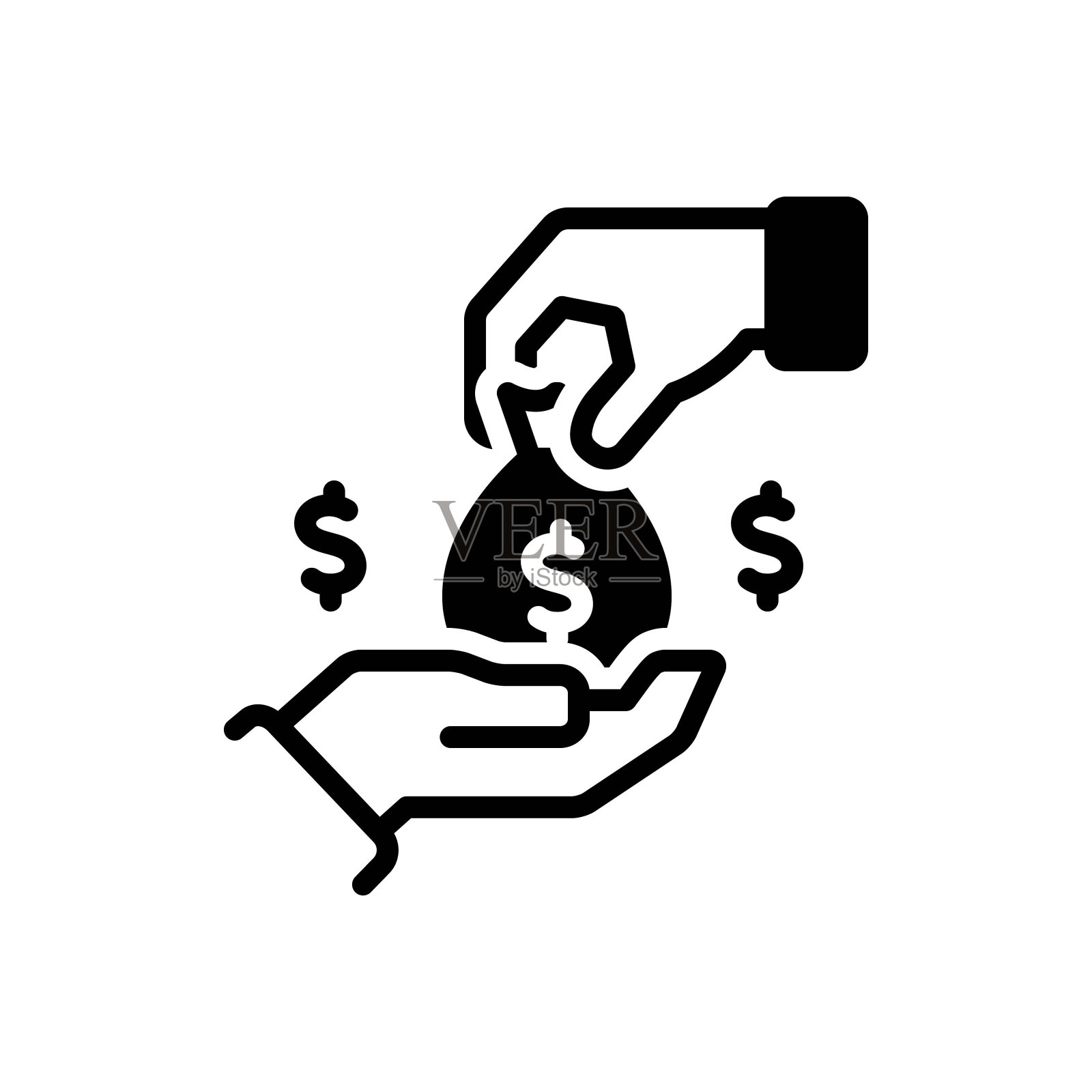 银行债权人插画图片素材