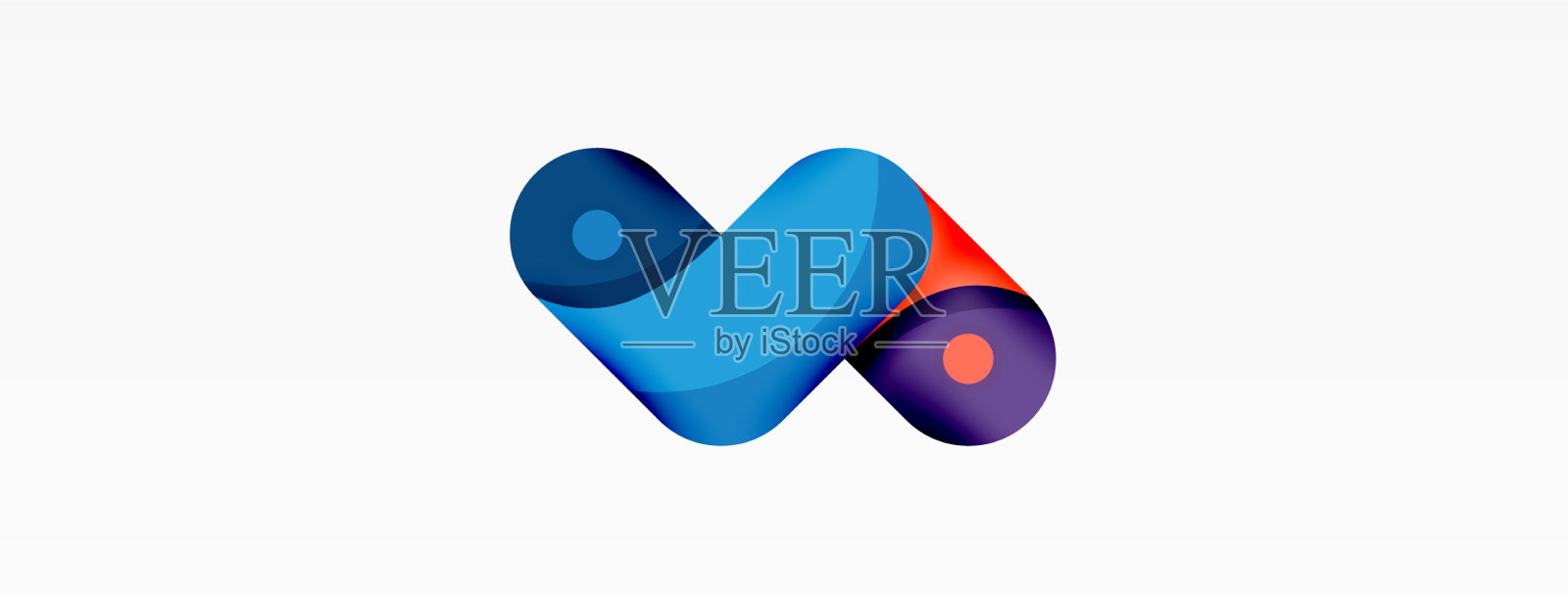 创意几何壁纸圆形箭头形状插画图片素材