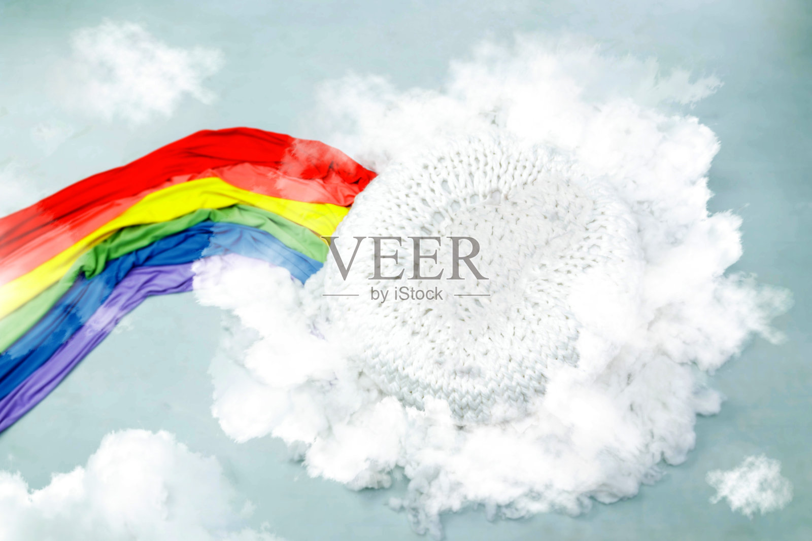 新生儿数字彩虹婴儿背景照片摄影图片