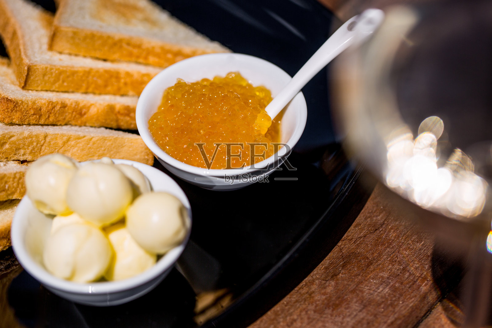 派克鱼子酱照片摄影图片