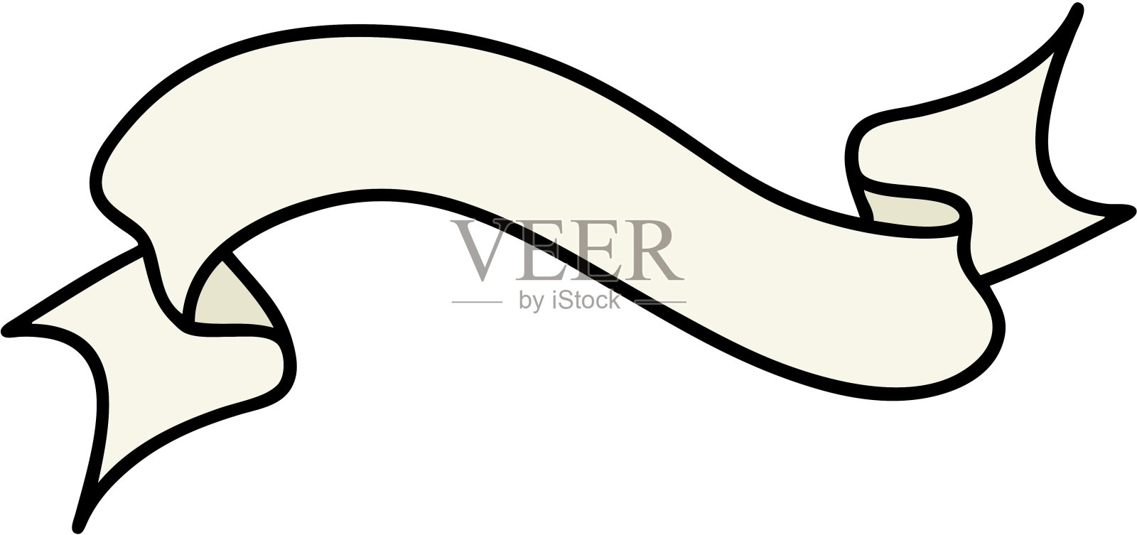 传统风格的旗帜纹身插画图片素材