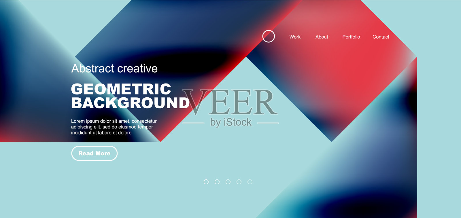 流体梯度几何三角形抽象插画图片素材