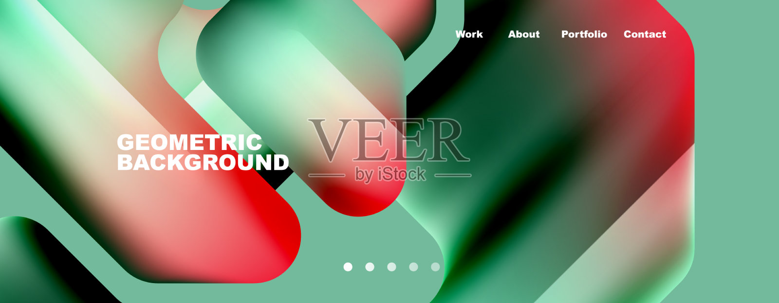 新潮极简几何构图插画图片素材