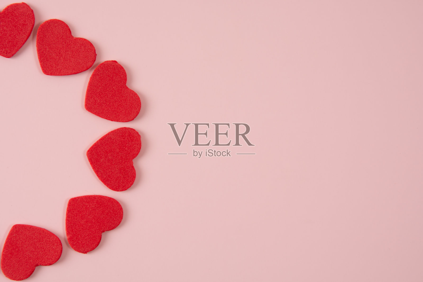 情人节，爱心，复制空间，卡片，粉色背景照片摄影图片