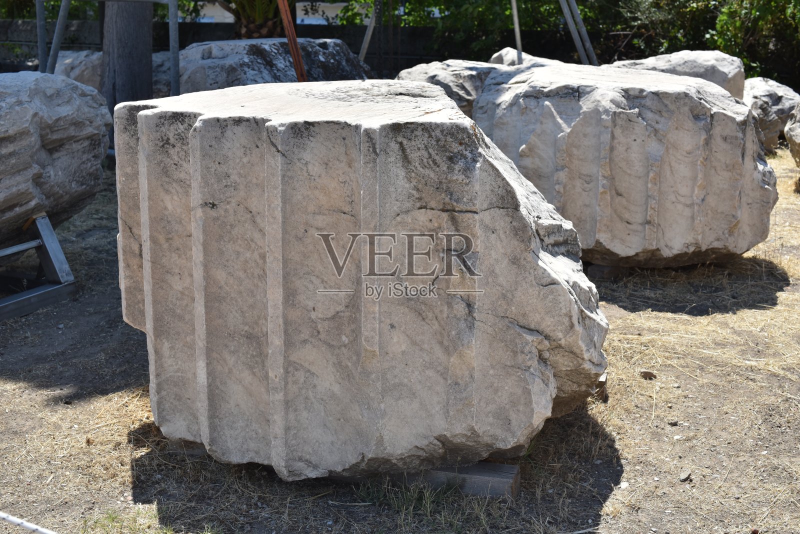 希腊历史建筑遗址照片摄影图片