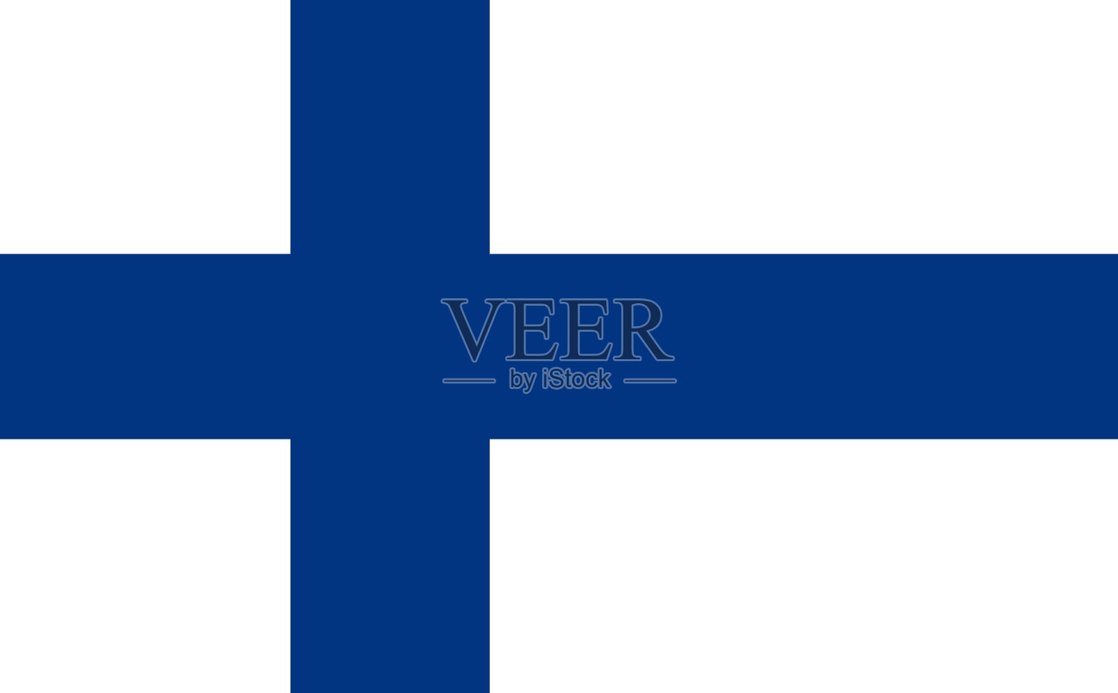 芬兰国旗矢量插图材料插画图片素材