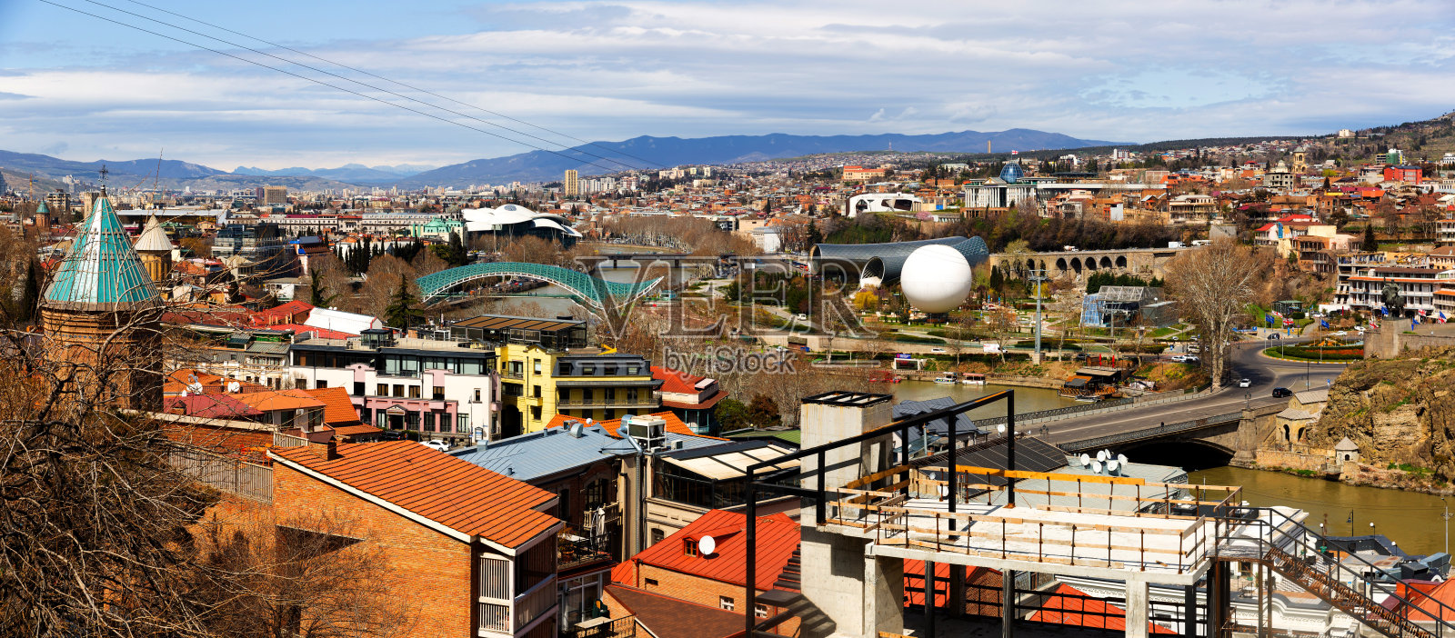 第比利斯历史中心的景色照片摄影图片