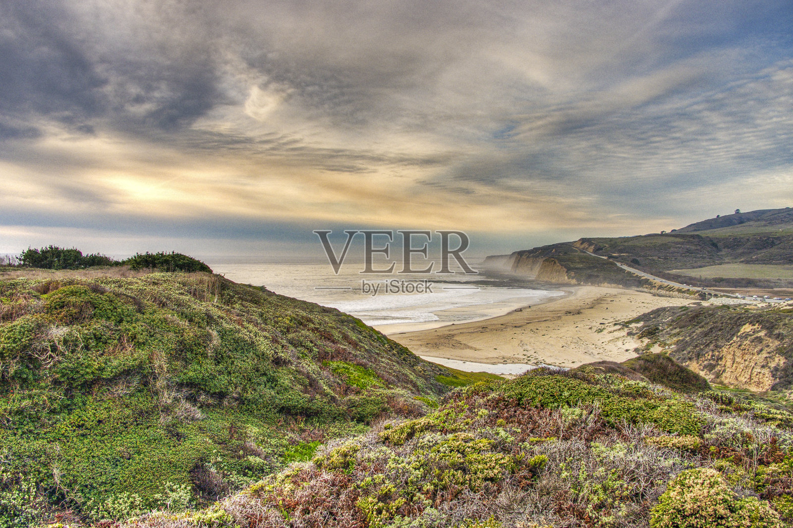 南克鲁斯以北的沃德尔溪一号公路照片摄影图片