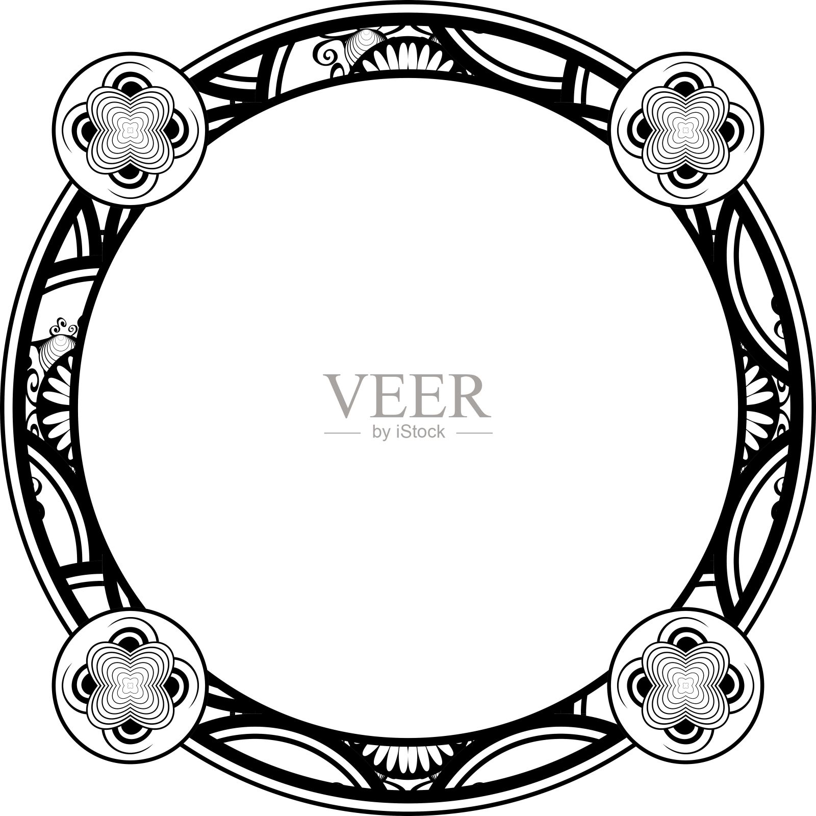 圆边界插画图片素材