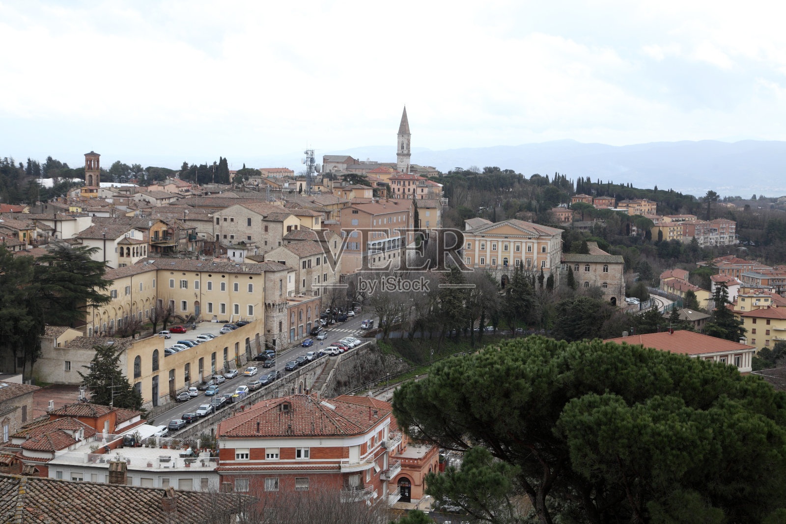 阿西西，意大利公社。照片摄影图片