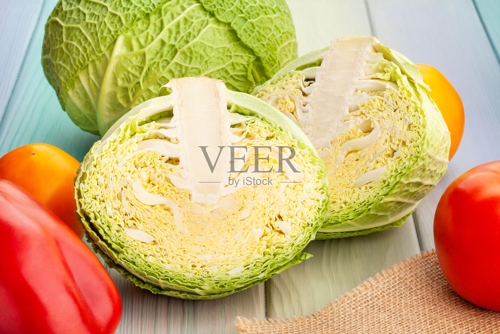 皱叶甘蓝照片摄影图片