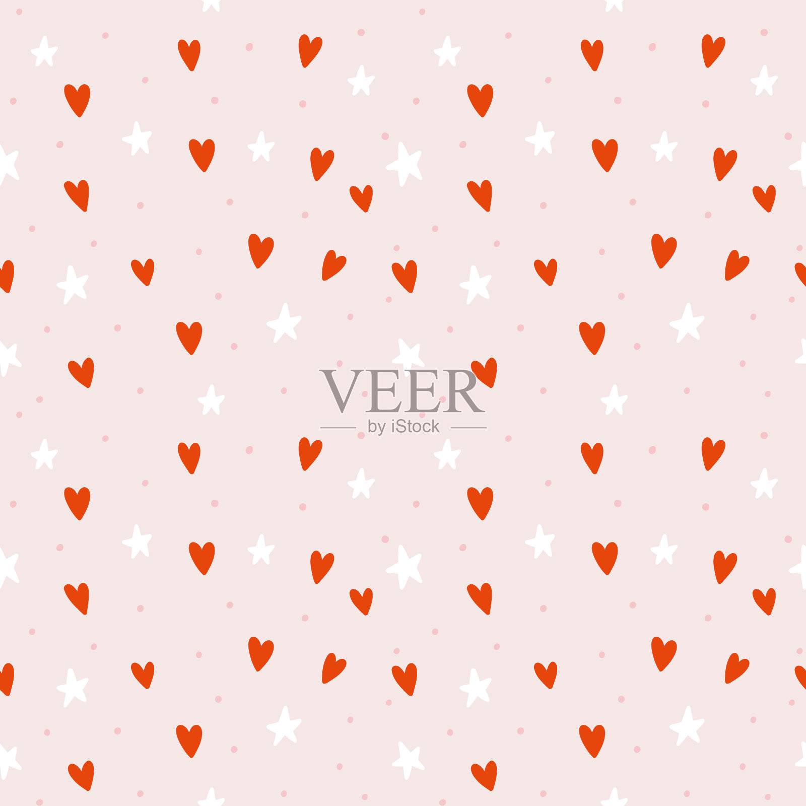 图案心星点插画图片素材