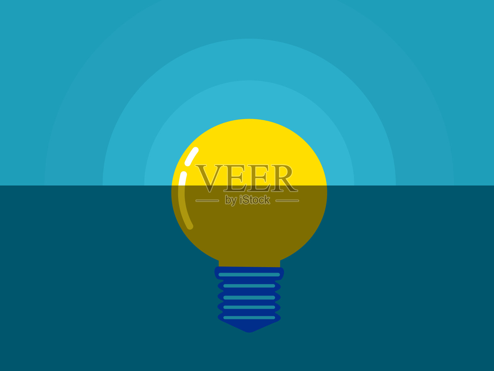 明亮的灯泡。真实明确的知识。矢量图插画图片素材