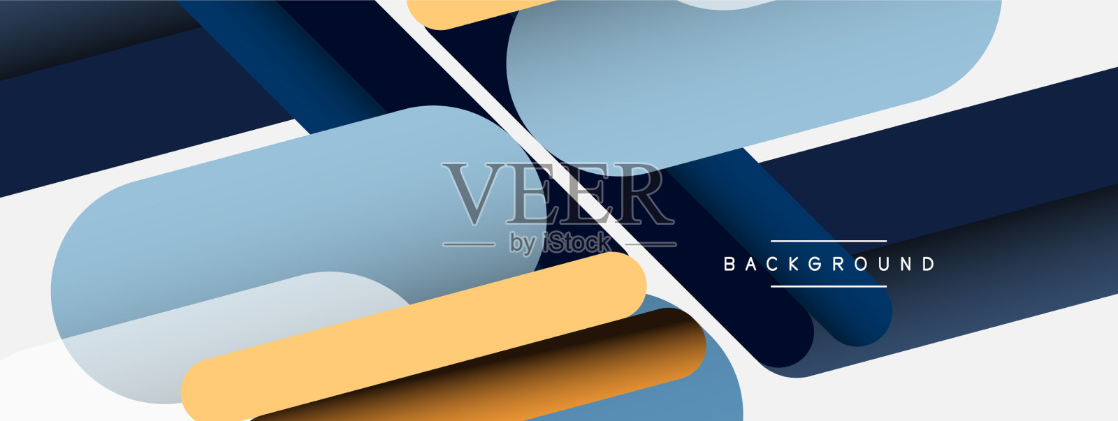 重叠圆形和线条背景插画图片素材