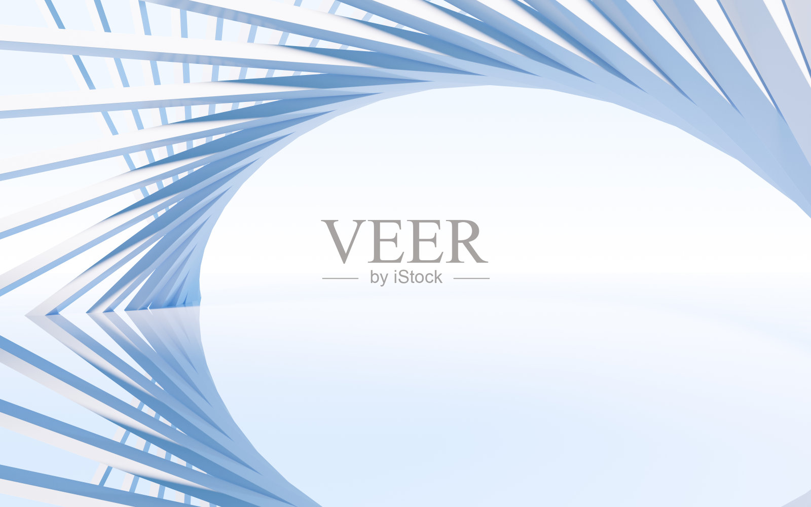 抽象建筑和曲线背景，三维渲染。照片摄影图片