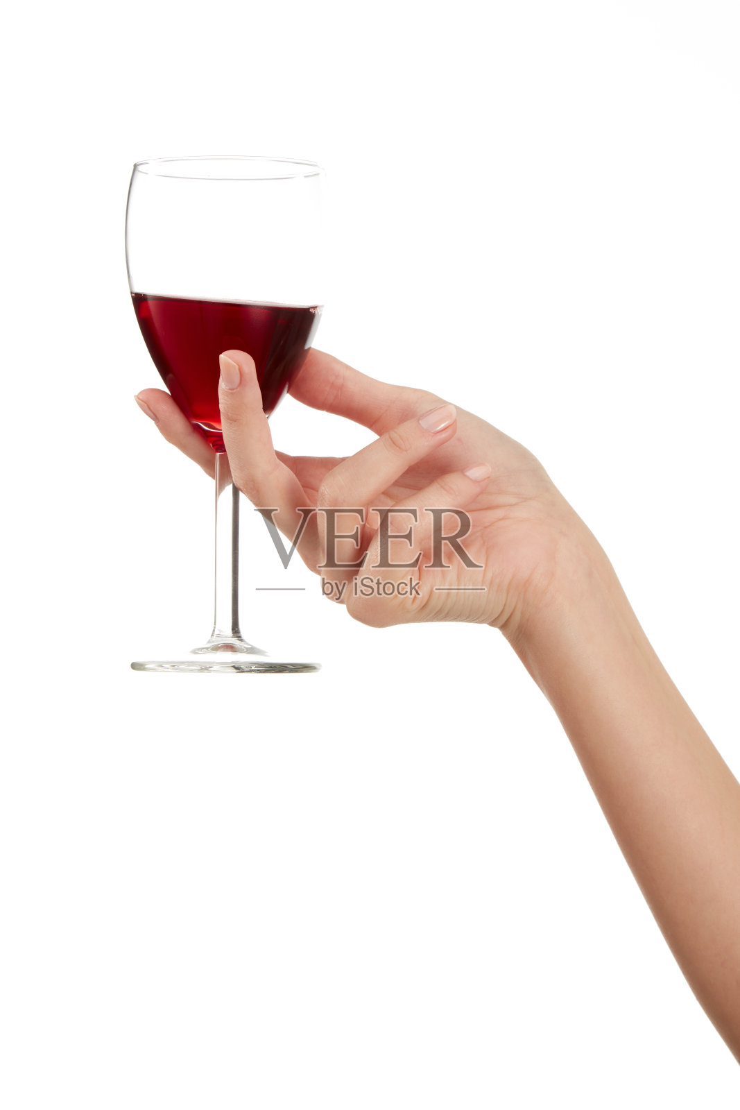 一杯红酒在女性手中照片摄影图片