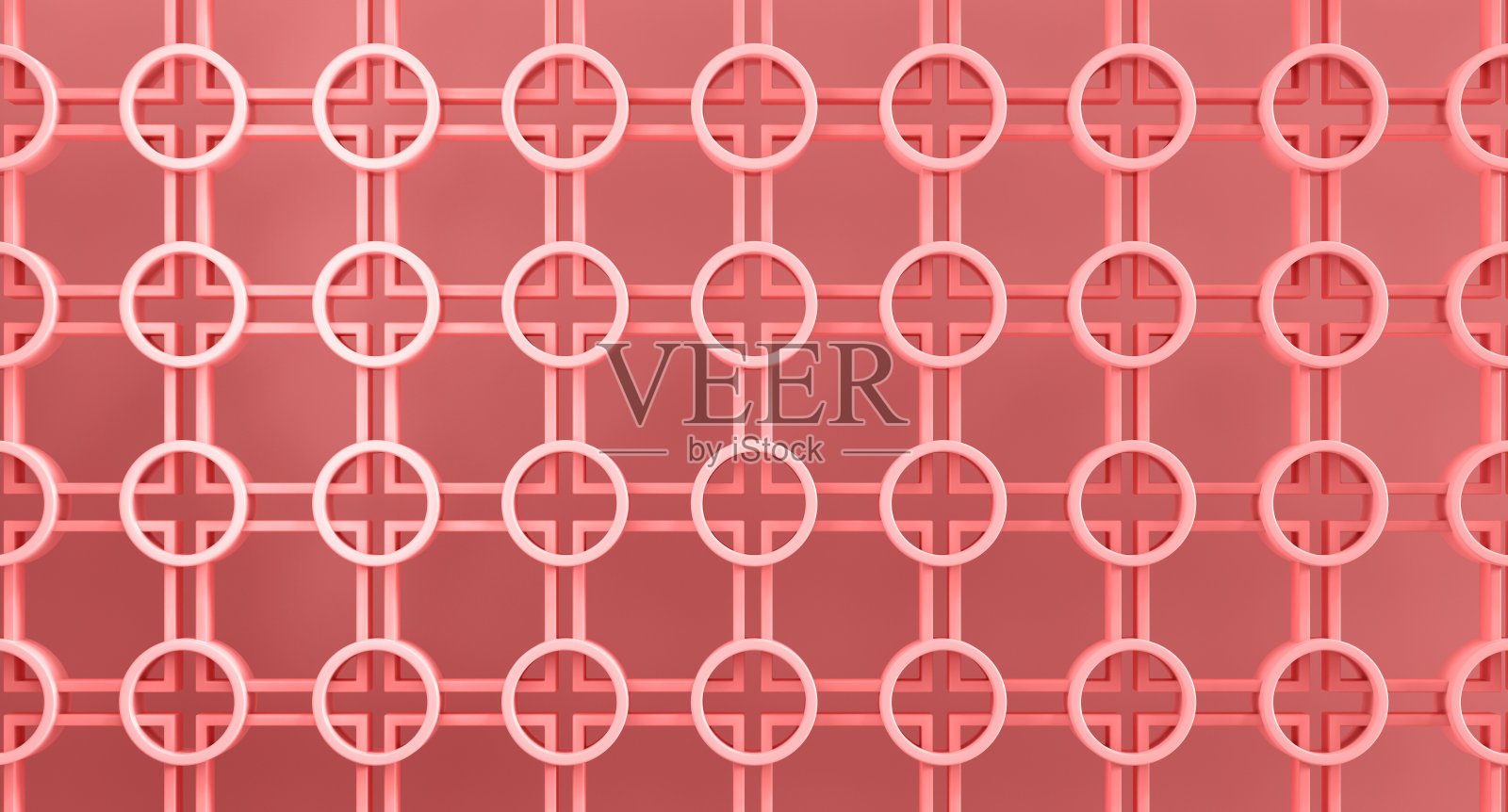 中式图案圆形和方形墙背景，3D渲染照片摄影图片