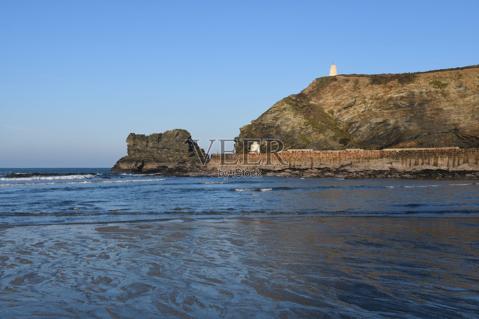 康沃尔海岸的Portreath照片摄影图片