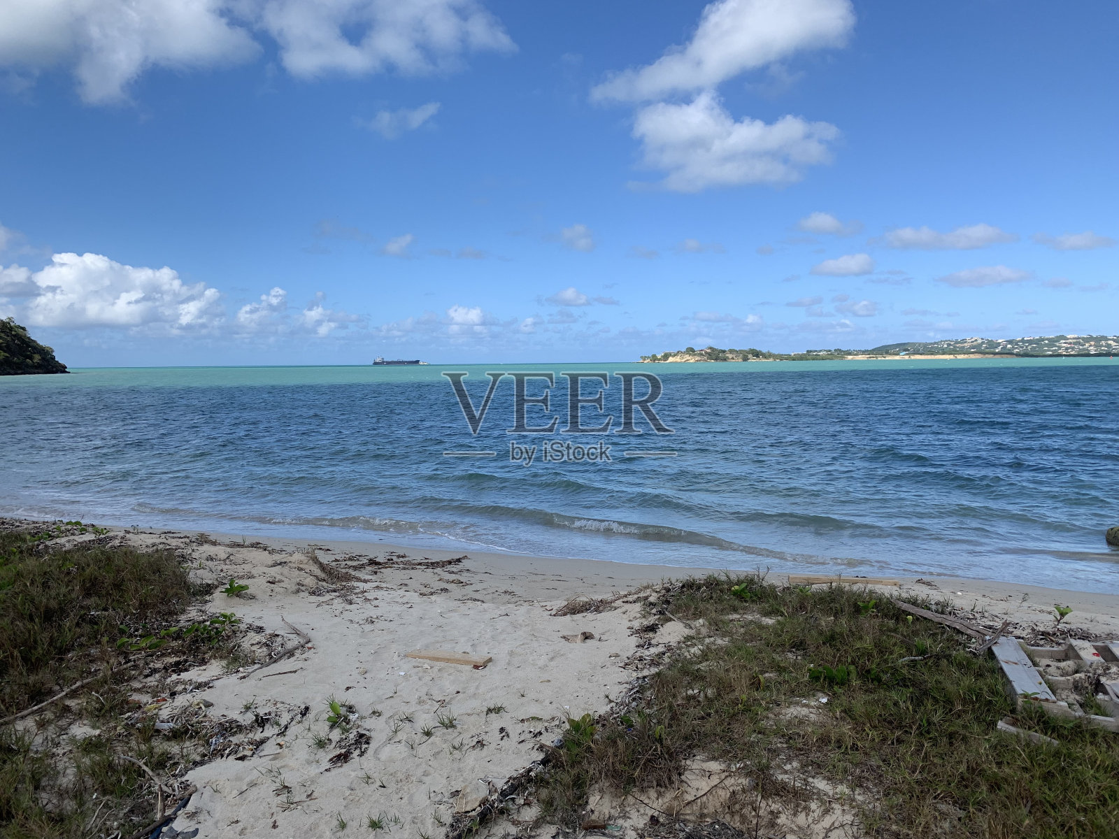 安提瓜岛的镇流器湾照片摄影图片