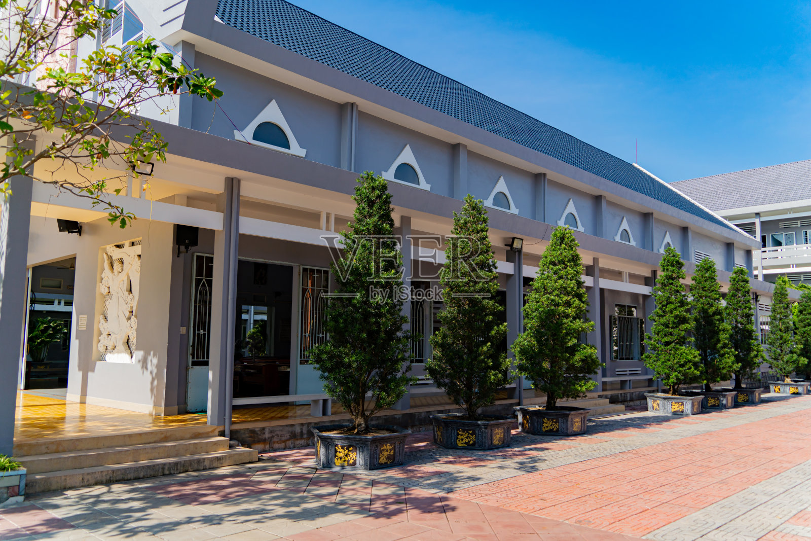 天主教大教堂和修道院。照片摄影图片