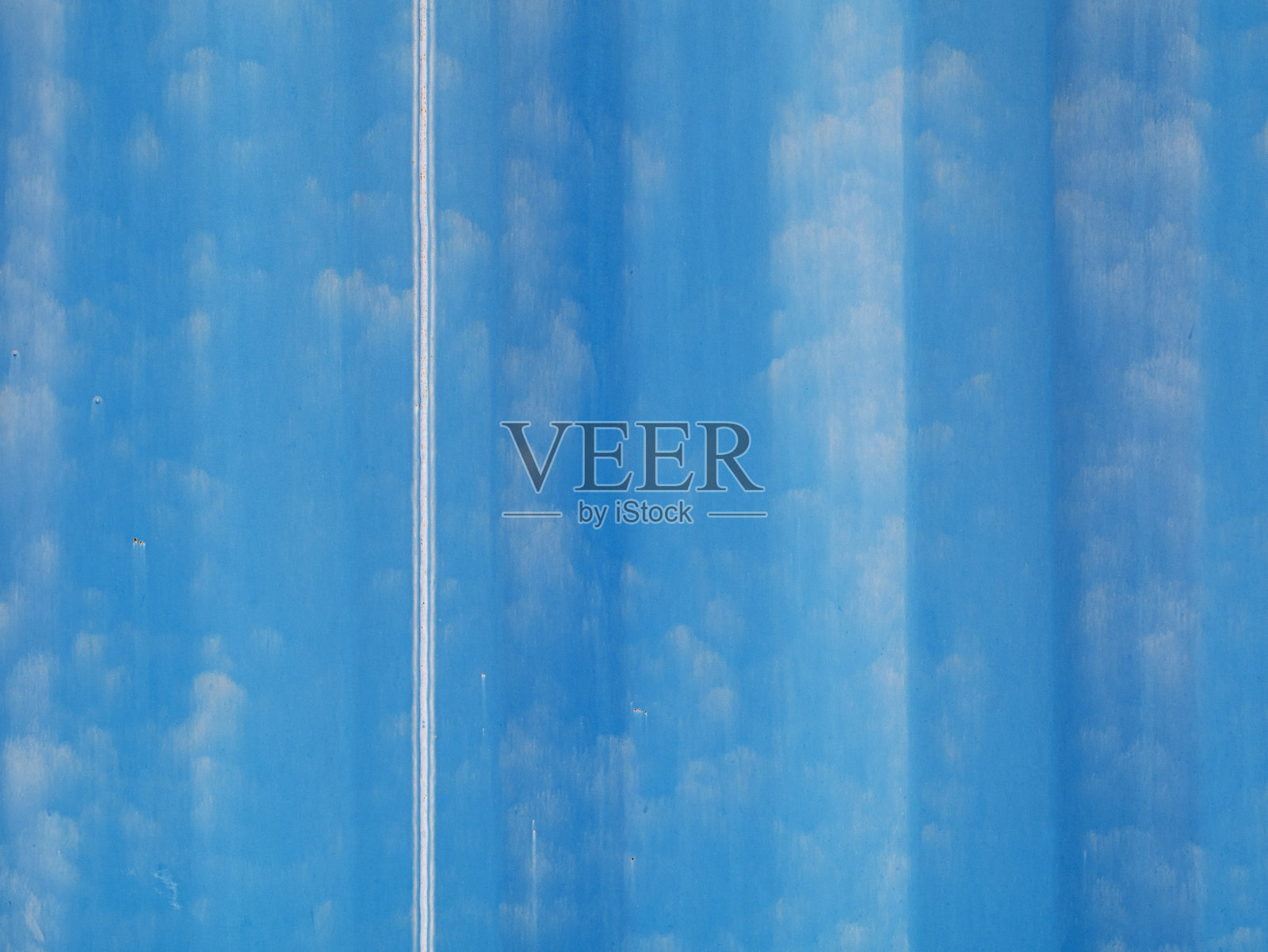 纹理的复古漆蓝色彩钢金属墙背景生锈的航运集装箱照片摄影图片