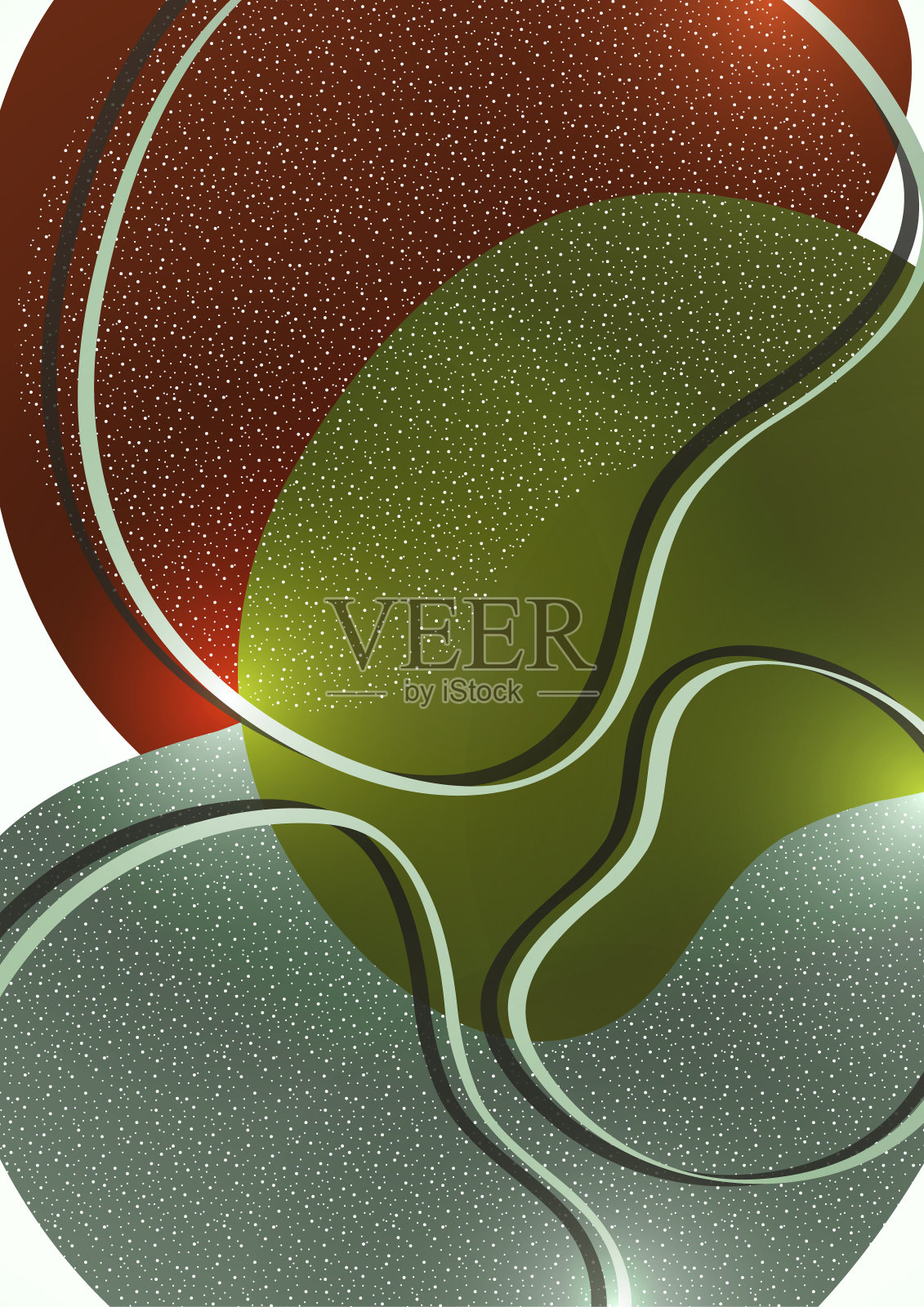 抽象叠加形状。波浪形状，流畅的流体梯度元素，流动线。新潮的未来设计的横幅，传单，海报，标志。向量。插画图片素材