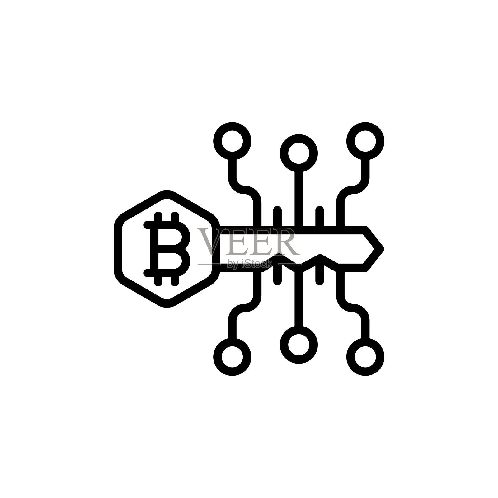 矢量中的数字键图标。标识插画图片素材