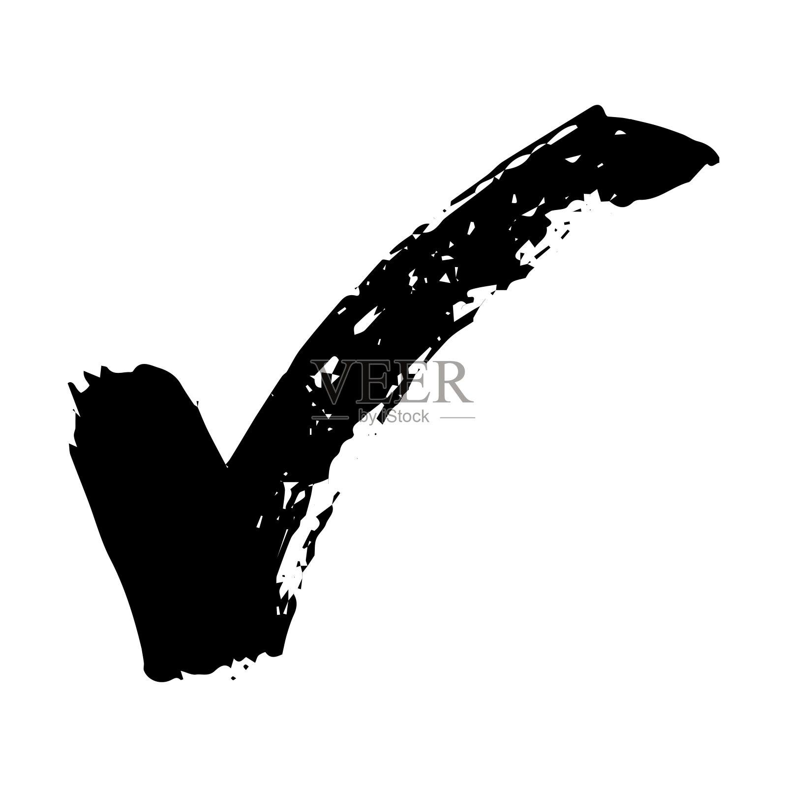 手绘勾号设计元素图片