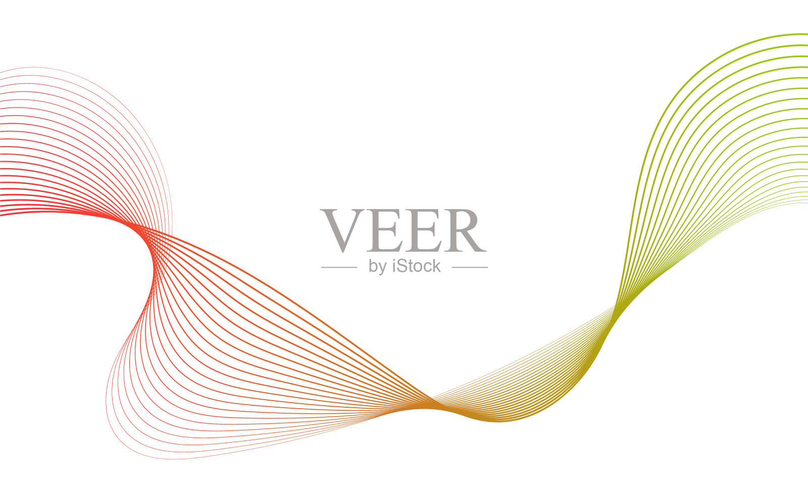 抽象的彩色波浪元素进行设计。数字频率轨道均衡器。程式化的线条艺术背景。矢量插图。使用混合工具创建波浪线。弯曲的波浪线条，光滑的条纹插画图片素材