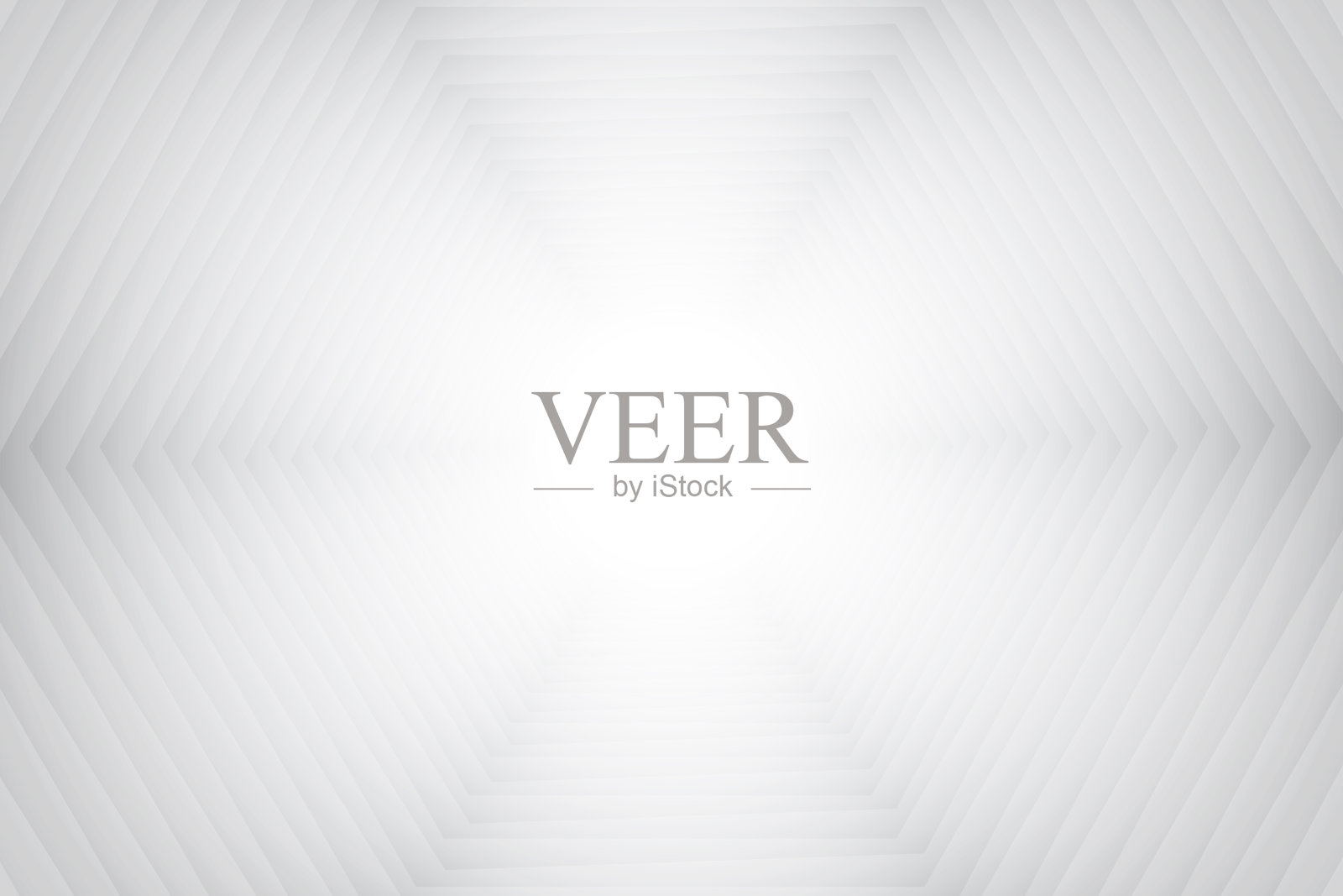 抽象的白色和灰色的颜色，现代的设计背景与几何六角形。矢量插图。插画图片素材