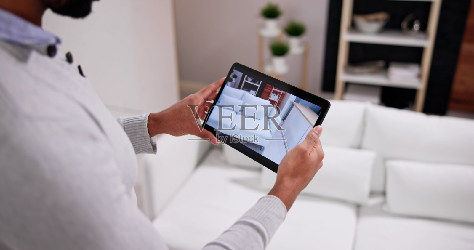 虚拟房产视频会议照片摄影图片