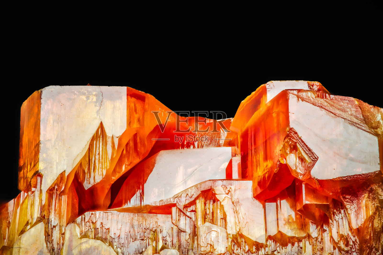 钒铅矿水晶照片摄影图片