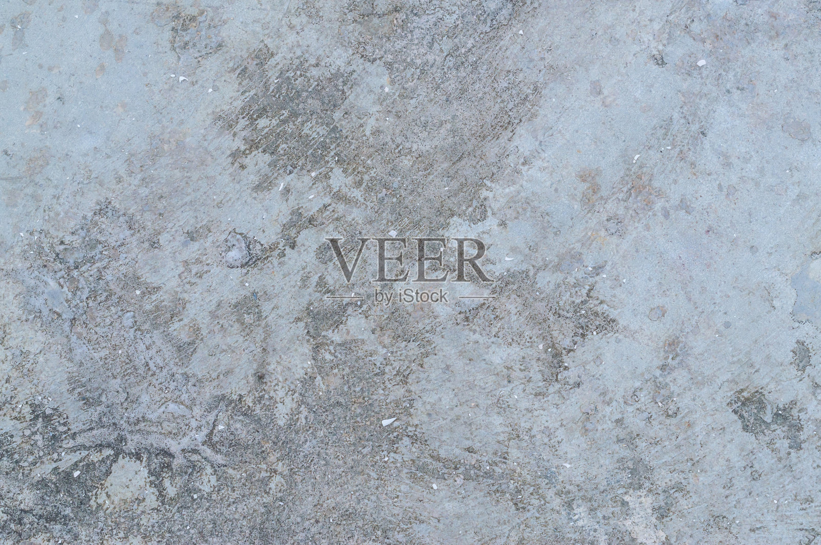 旧脏灰色混凝土背景纹理用于装饰艺术作品。灰色混凝土墙体纹理，带有奇怪的图案和条纹照片摄影图片