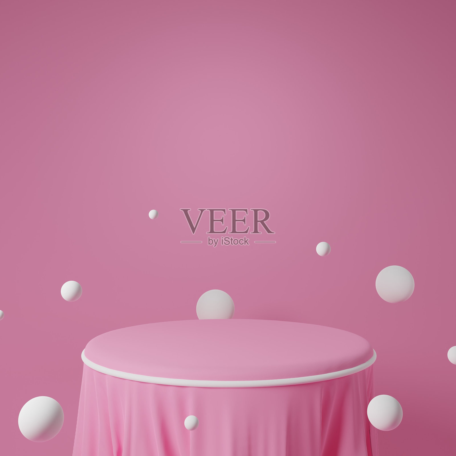 围绕产品展台的装饰礼盒，庆祝爱情和情人节，照片摄影图片