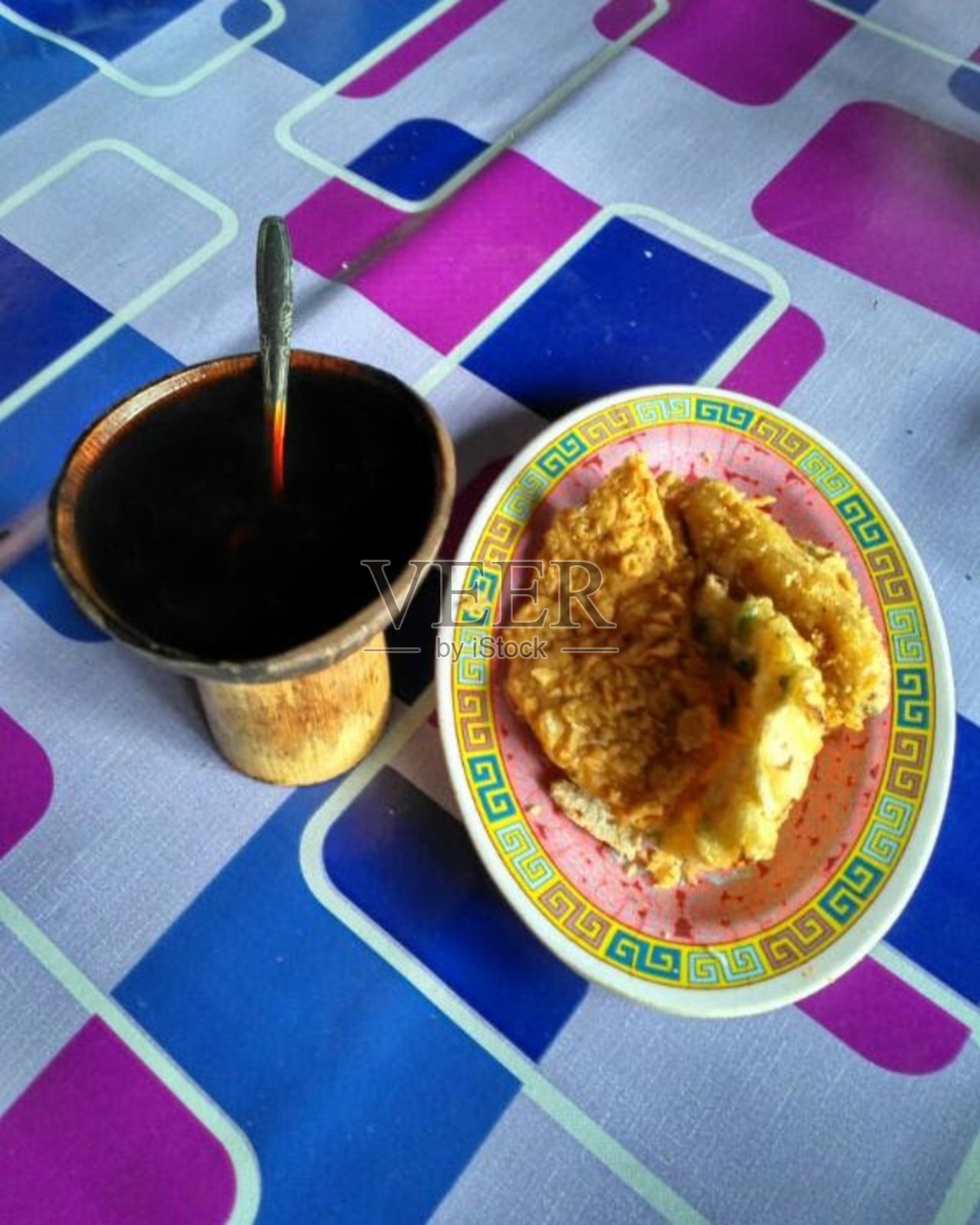 川叶咖啡。照片摄影图片